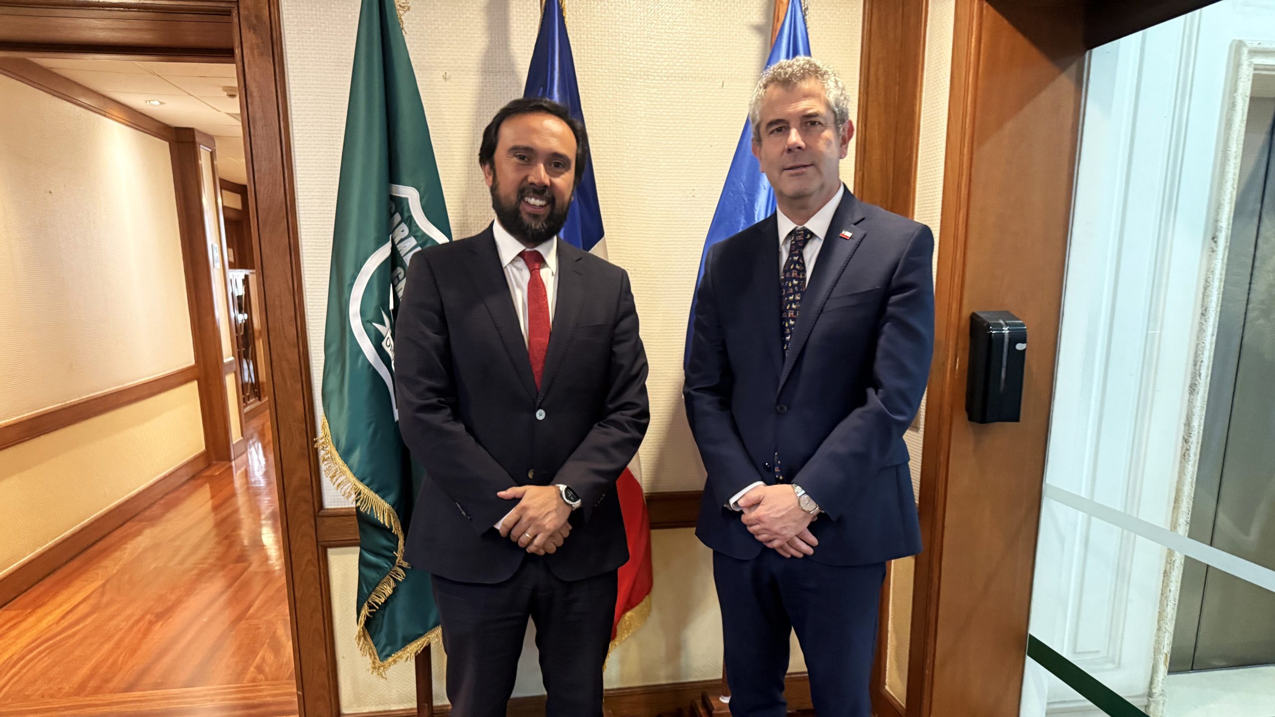 Gobernador Crisóstomo refuerza agenda de seguridad ante subsecretario Jouannet