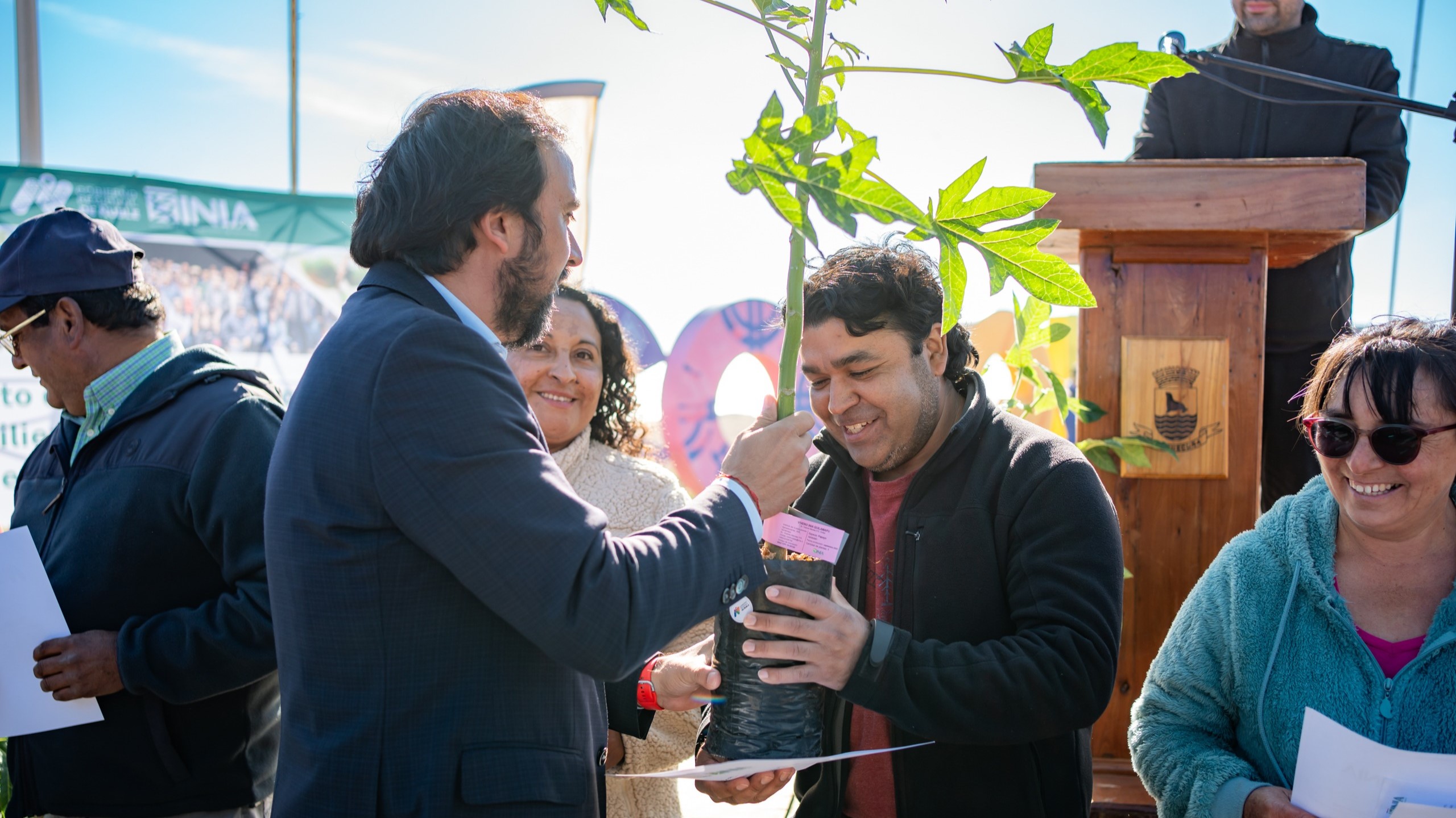 Impulsan recuperación agrícola en Itata con entrega de más de 2.700 plantas de papayo