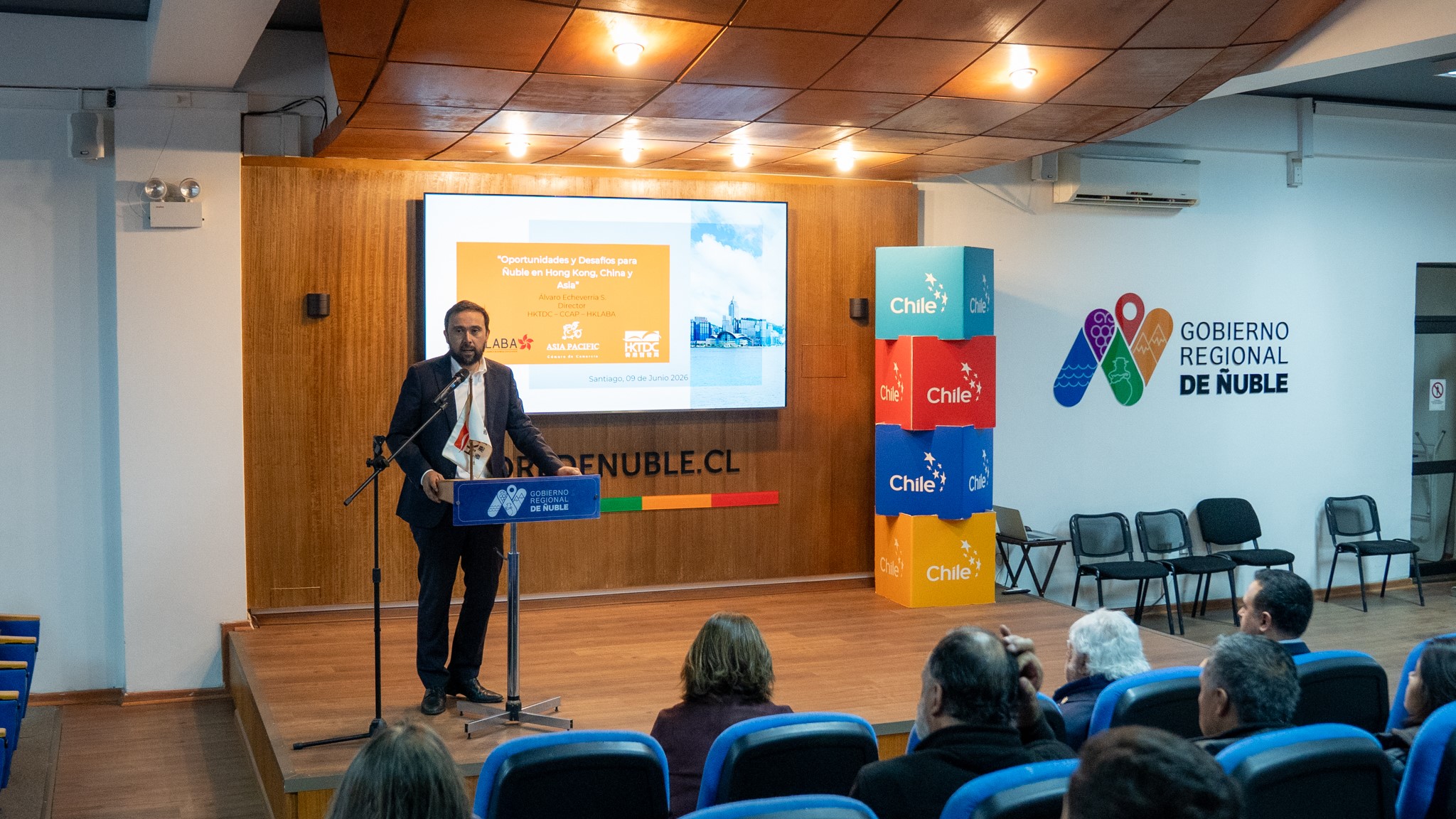 Ñuble impulsa su estrategia internacional y apunta a diversificar sus exportaciones hacia el mercado del Asia-Pacífico