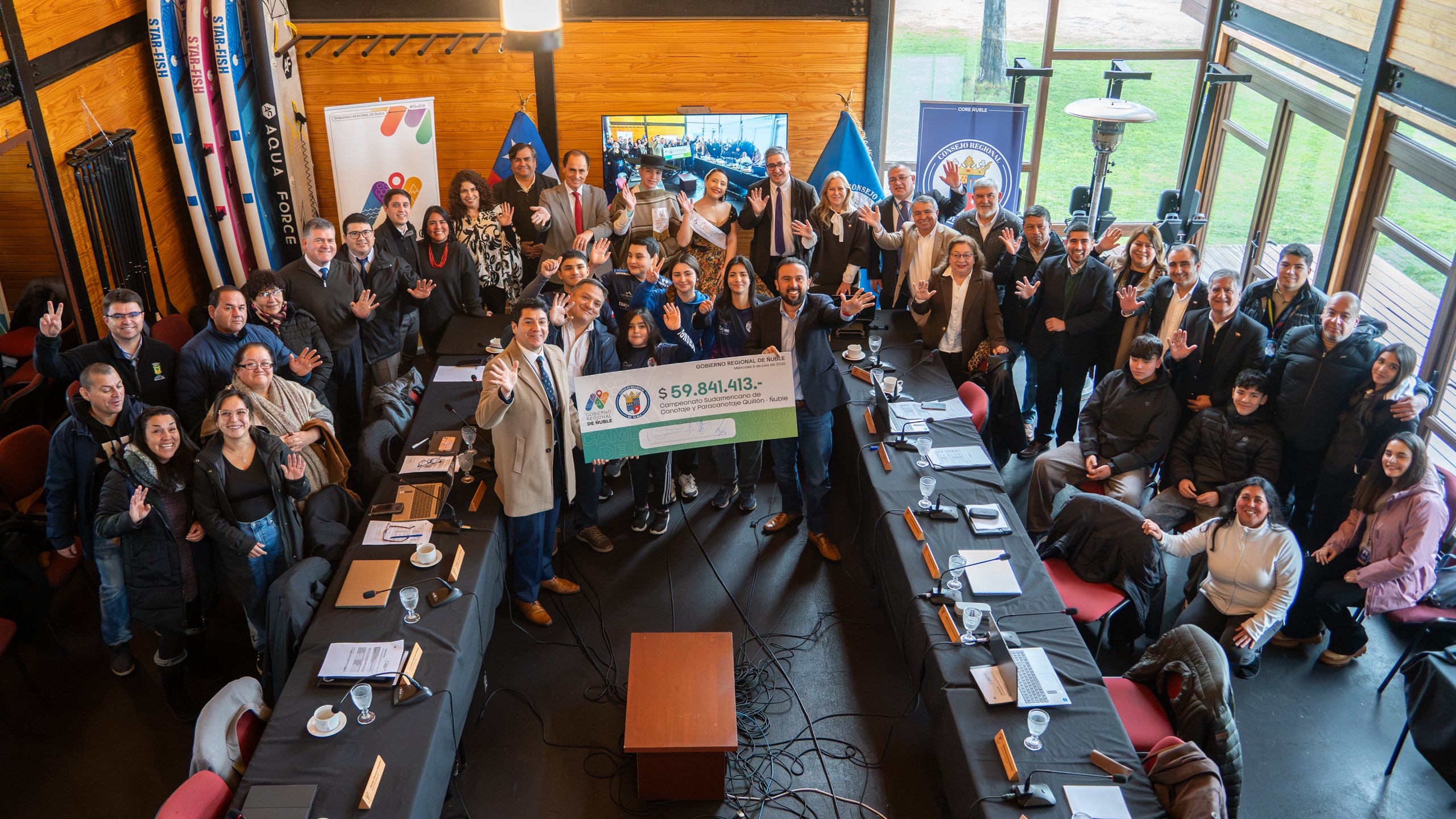 Ñuble será sede por primera vez del Sudamericano de Canotaje y Paracanotaje con financiamiento aprobado por el Consejo Regional