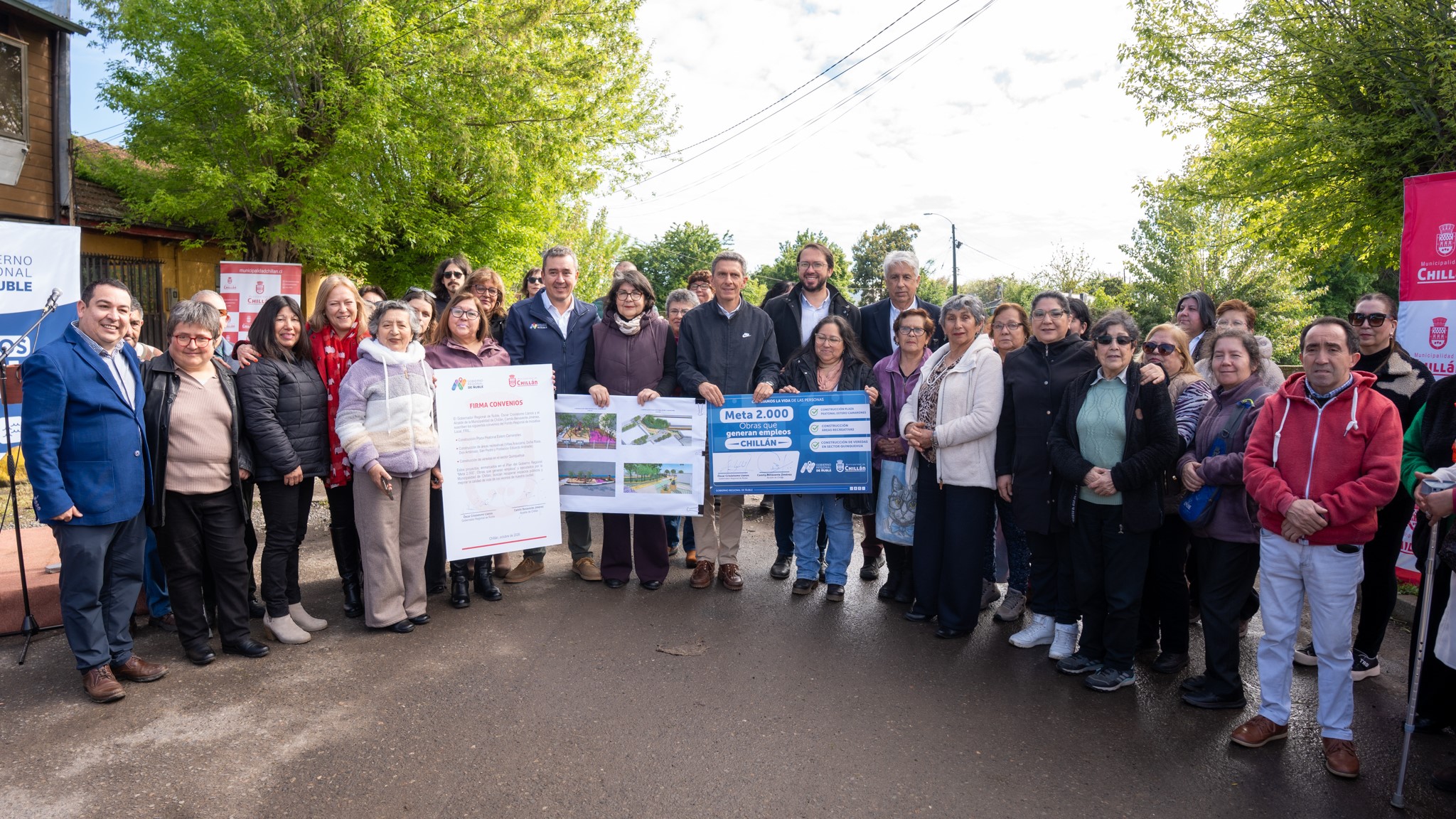 Con foco en reactivación del empleo: Gobierno Regional y Municipalidad de Chillán destinan más de $574 millones a obras comunitarias